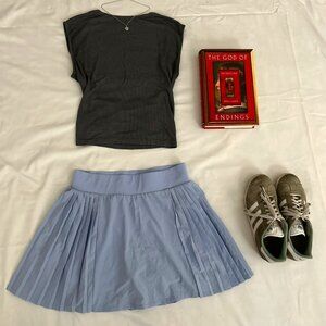 POWDER BLUE TENNIS SKIRT